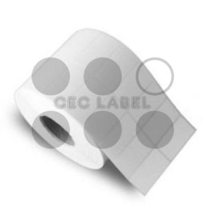 37.5MM X 25MM SEMI GLOSS ART PAPER, BLANK T/T LABEL, 1 CORE, 2 UPS, 4000 PCS ROLL
